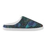 Night Shadow Moth Fleece-Lined Slippers