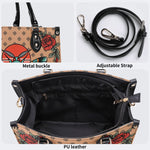 Vintage Rose Death Moth - Leather Handbag