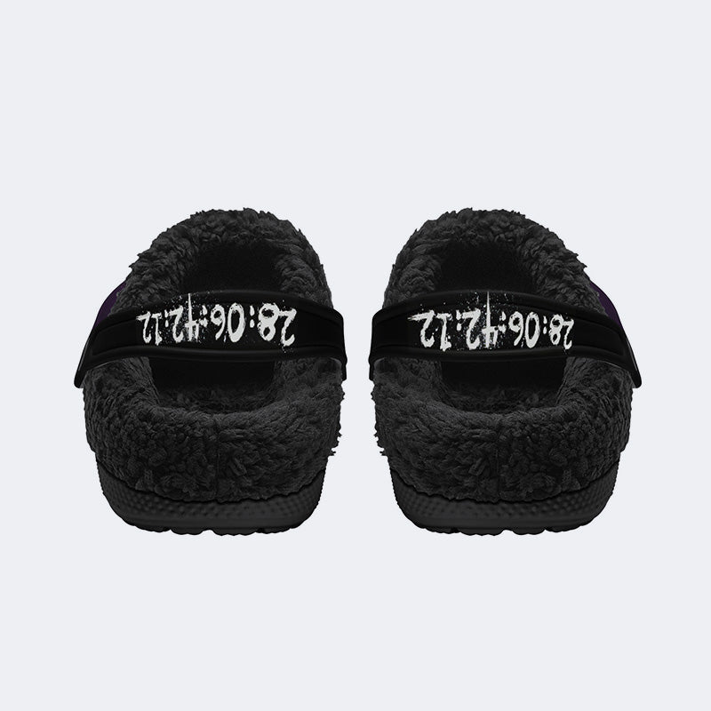 Unisex 28:06:42:12 Print - Fur Lined Slippers/Sandals