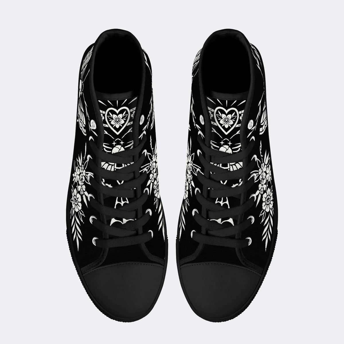 Classic Death Moth Vintage Print - High Top Canvas