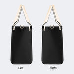 Tiger And Snake In The Moonlight- Leather Handbag