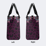 Death Moth Vintage Print - Leather Handbag