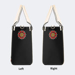 Tiger And Tiger Paw Print - Leather Handbag