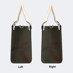 Sword And Moth Print - Leather Handbag