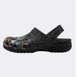 Retro Dark Mushroom Eyes Halloween Print - Slippers/Sandals