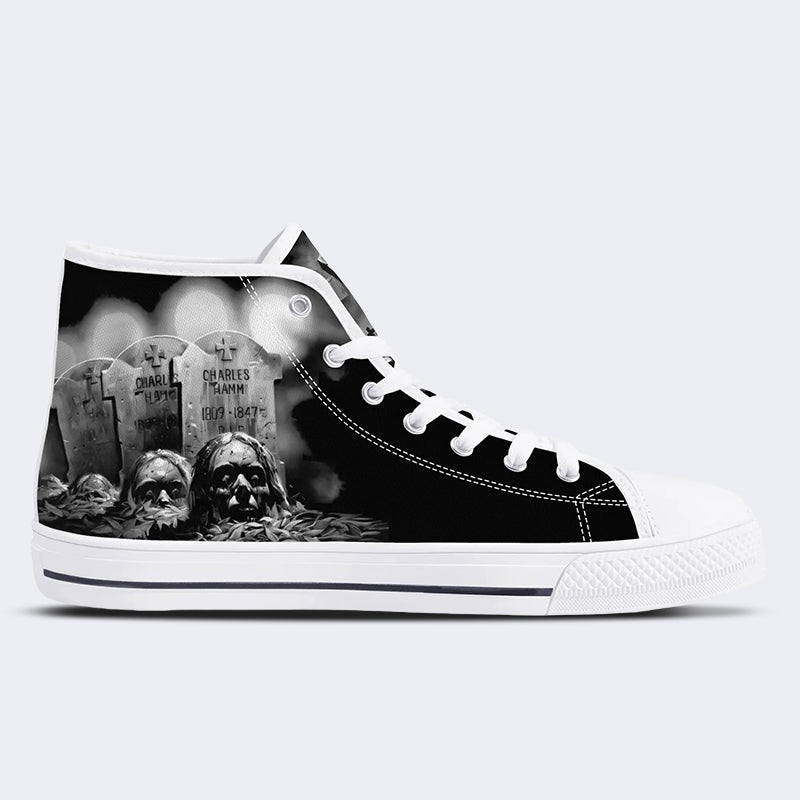 Unisex Horror Print - High Top Canvas