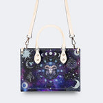 Aries starry sky - Leather Handbag