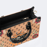 Vintage Death Moth Print - Leather Handbag