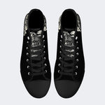 Unisex Horror Skull Print - High Top Canvas