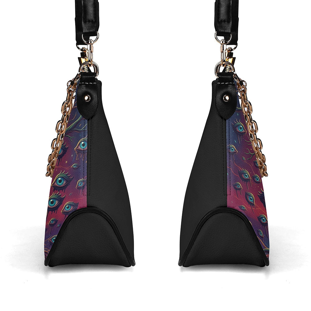 Living Tree of Eyes - Leather Crossbody Bag