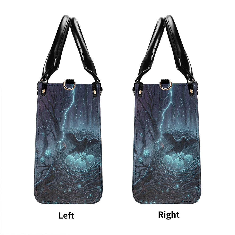 Ravenfall Nocturne - Leather Handbag