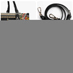 Death Moth On Sword - Leather Handbag