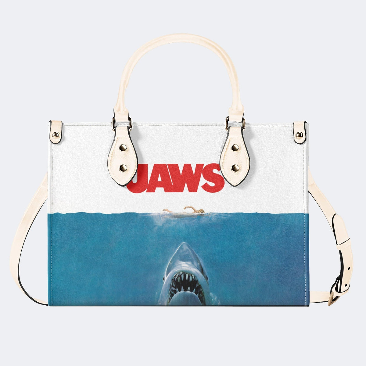 Quint's Shark Fishing Jaws Retro - Leather Handbag
