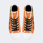 Unisex Skateboarding Cat Print - High Top Canvas