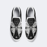 Unisex Death Moth Print - Slip On Shoes