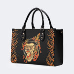 Unisex Monkey Print - Leather Handbag