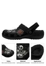 Requiem Moth Skull Fuzzy Slippers