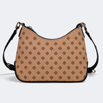 Vintage Death Moth Print - Leather Crossbody Bag