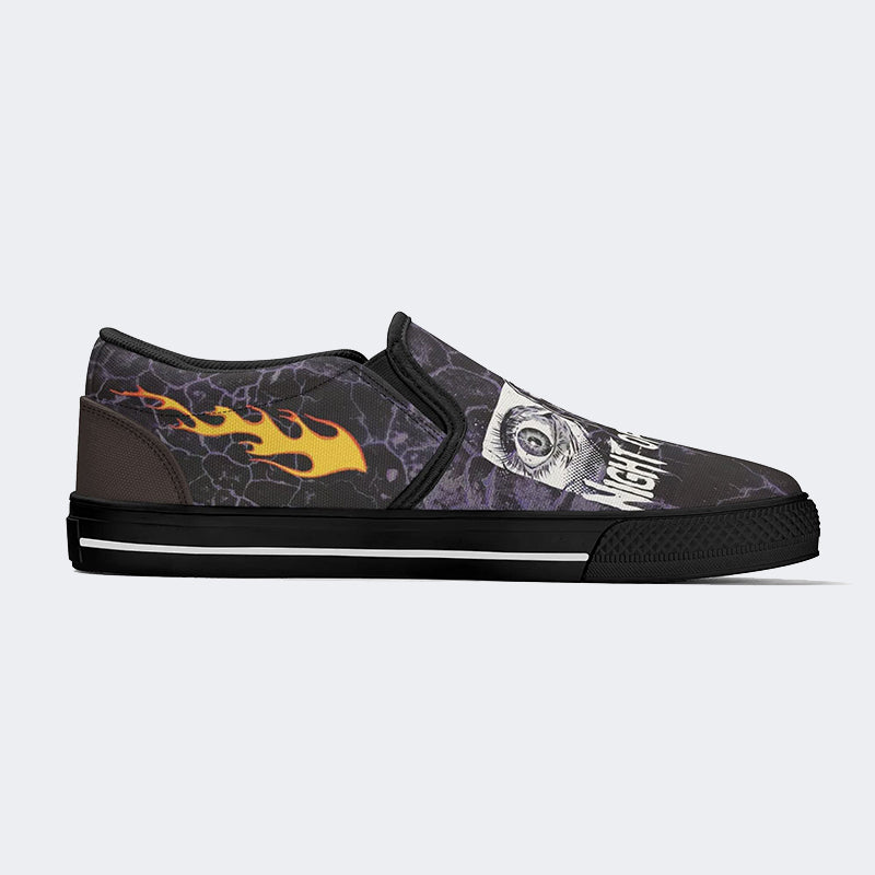 Unisex Night Of Horror Print - Slip On Shoes