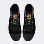 Unisex Horror Skull Print - High Top Canvas