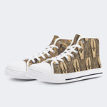 Death Skull Print - High Top Canvas