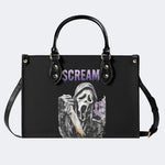 Horror Ghostface Print - Leather Handbag