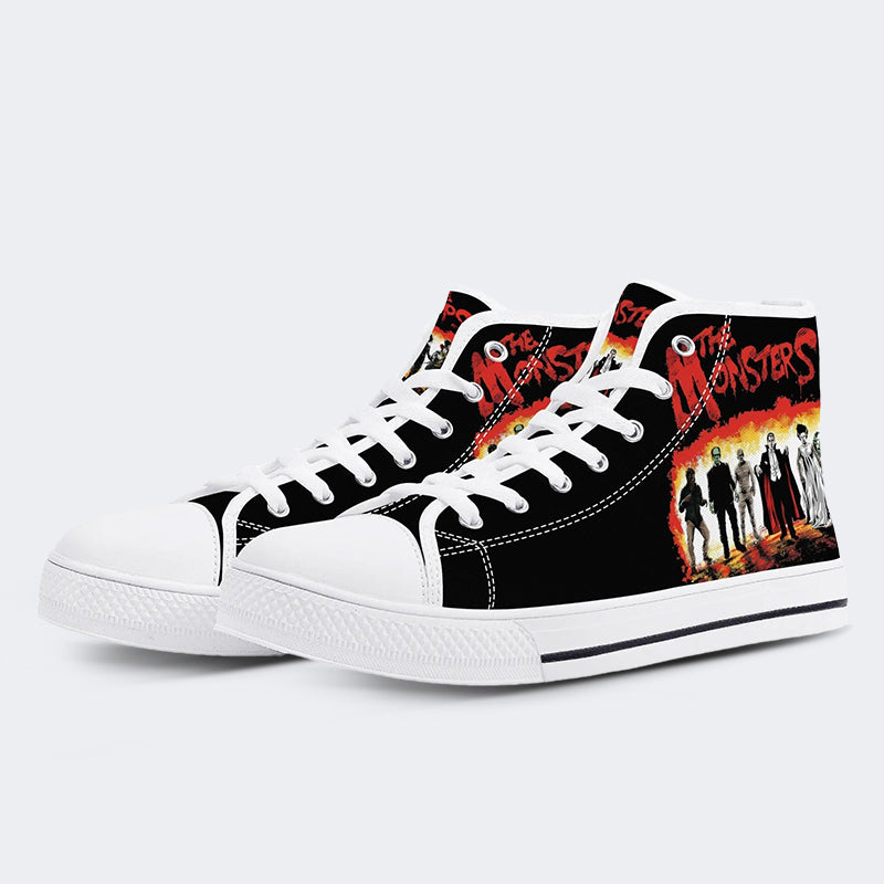 Unisex Horror Movies Print - High Top Canvas