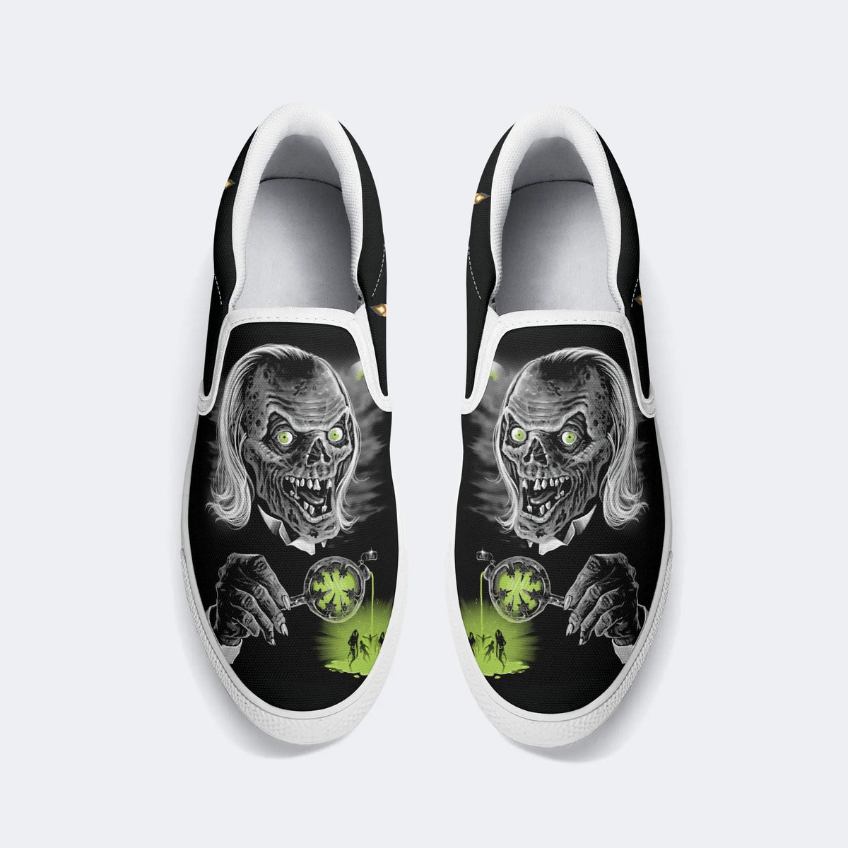Unisex Tales Crypt Zombie Art Print - Slip On Shoes