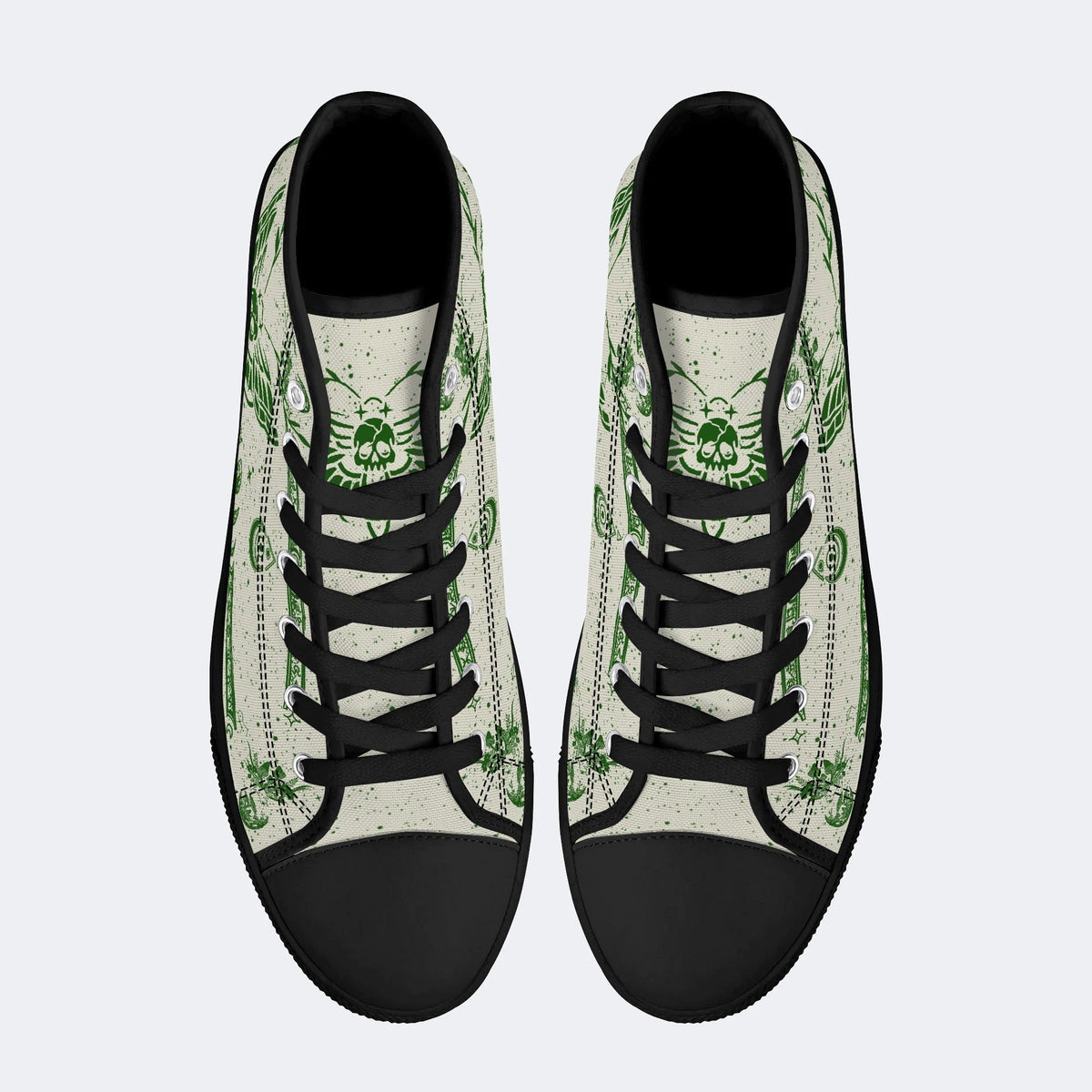 Classic Death Moth Vintage Print - High Top Canvas