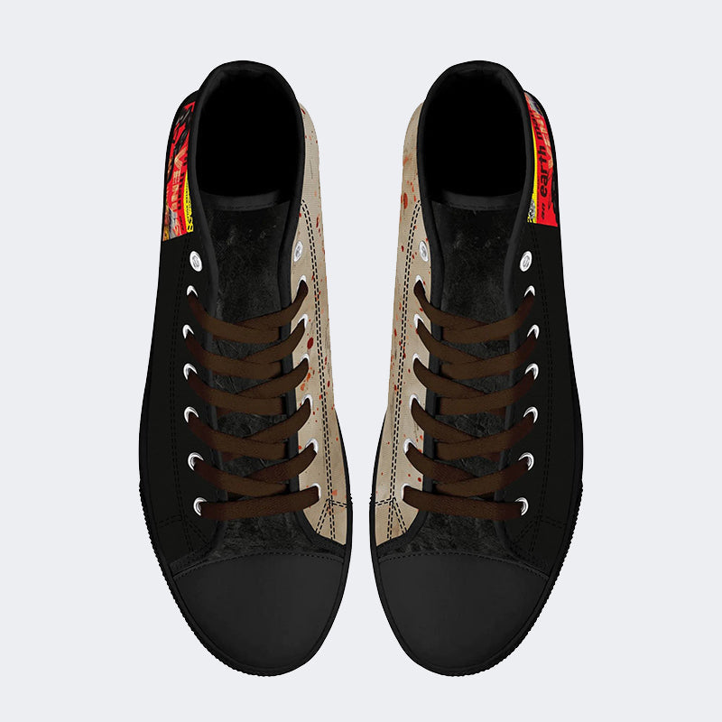 Unisex Horror Print - High Top Canvas