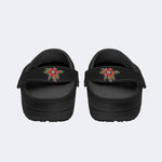 Skull And Snake Print - Slippers/Sandals