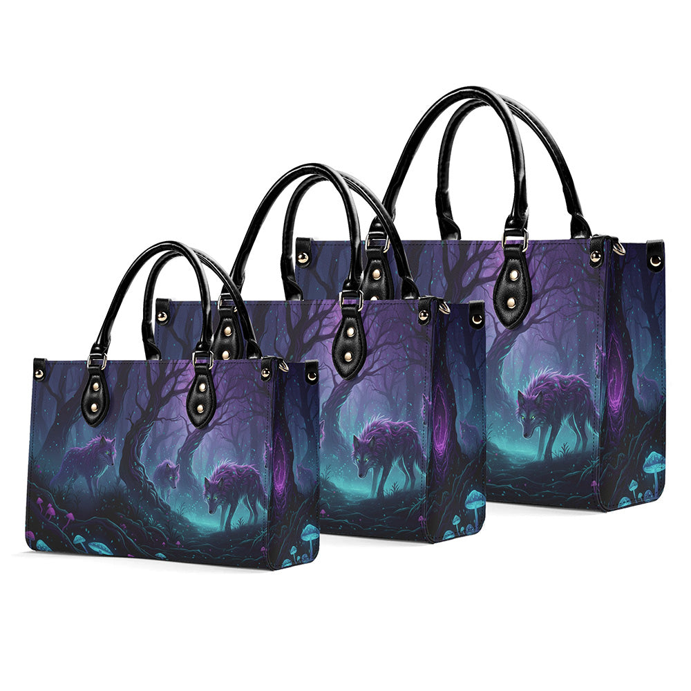 Lunar Howl Twilight - Leather Handbag
