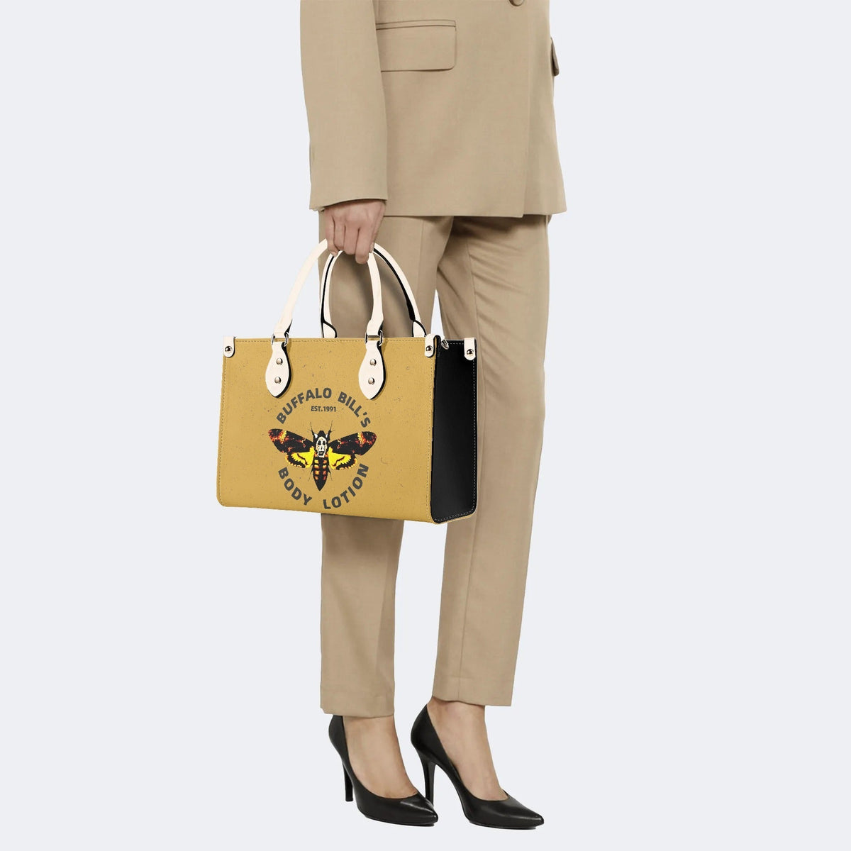 Body Lotion Surreal Death Moth - Leather Handbag