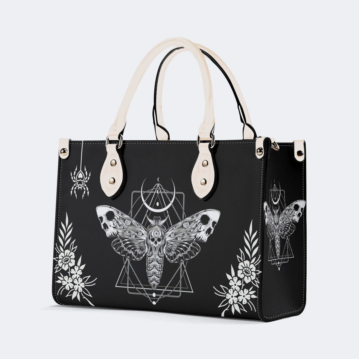 Surreal Death Moth - Leather Handbag