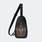 Fire Tiger Traditional Tattoo Print - Chest Bag