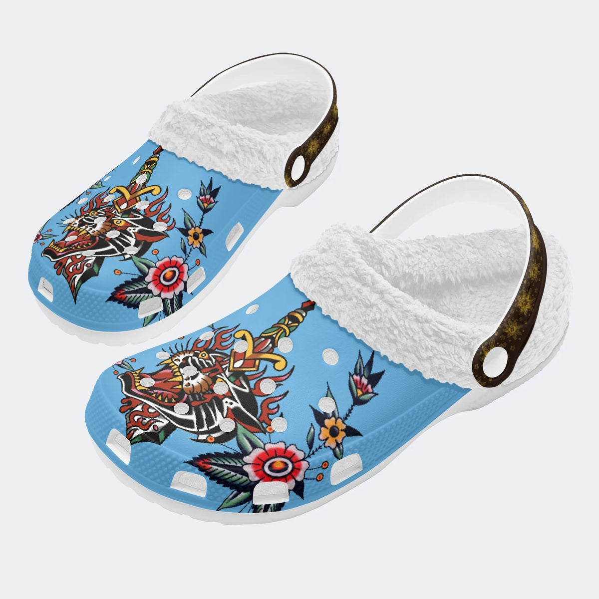 Wild And Fearless - Fur Lined Slippers/Sandals