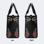 Eyes&Flower Art Print - Leather Handbag