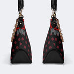 Horror Ghostface Print - Leather Crossbody Bag