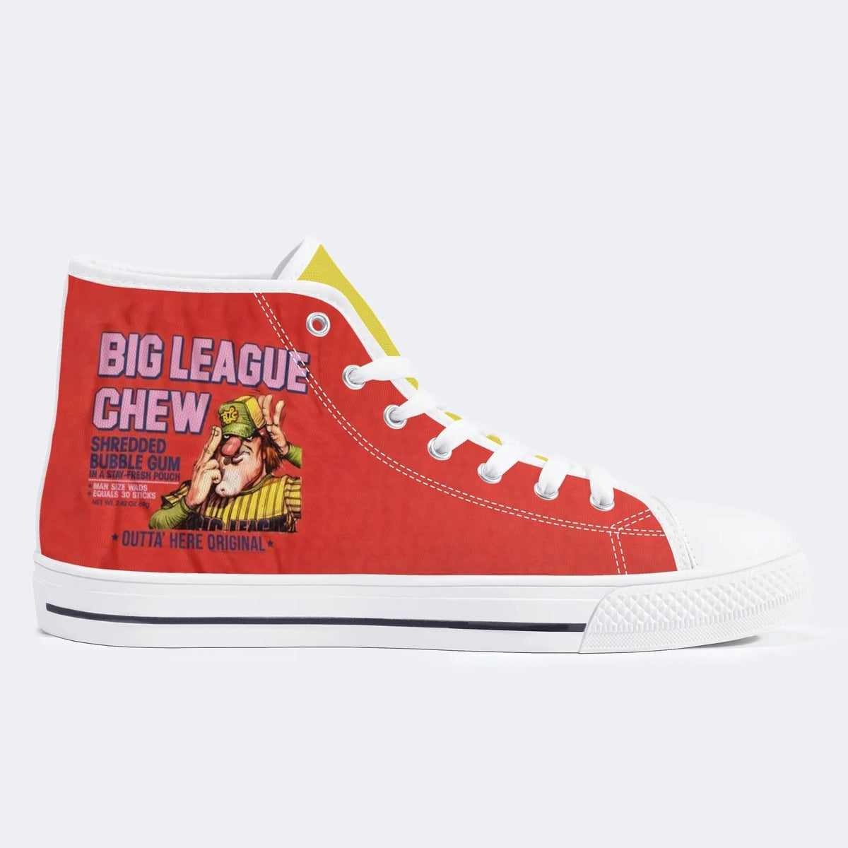 Shredded Bubble Gum Unisex Classic - High Top Canvas