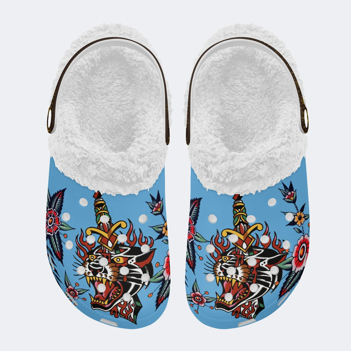 Wild And Fearless - Fur Lined Slippers/Sandals