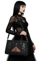 Mystic Moth and Serpent Handbag
