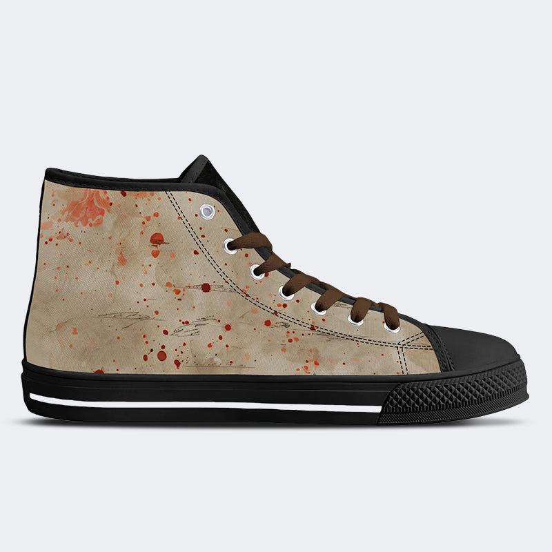 Unisex Horror Print - High Top Canvas