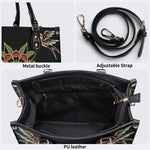 Eyes&Flower Art Print - Leather Handbag