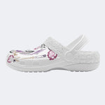 Unisex EagleArt Print - Fur Lined Slippers/Sandals