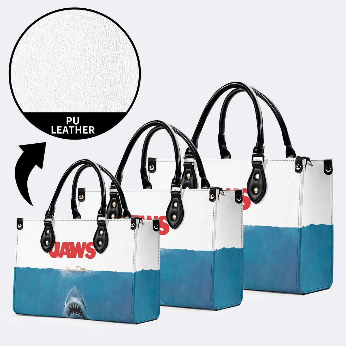 Quint's Shark Fishing Jaws Retro - Leather Handbag