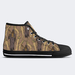 Death Skull Print - High Top Canvas