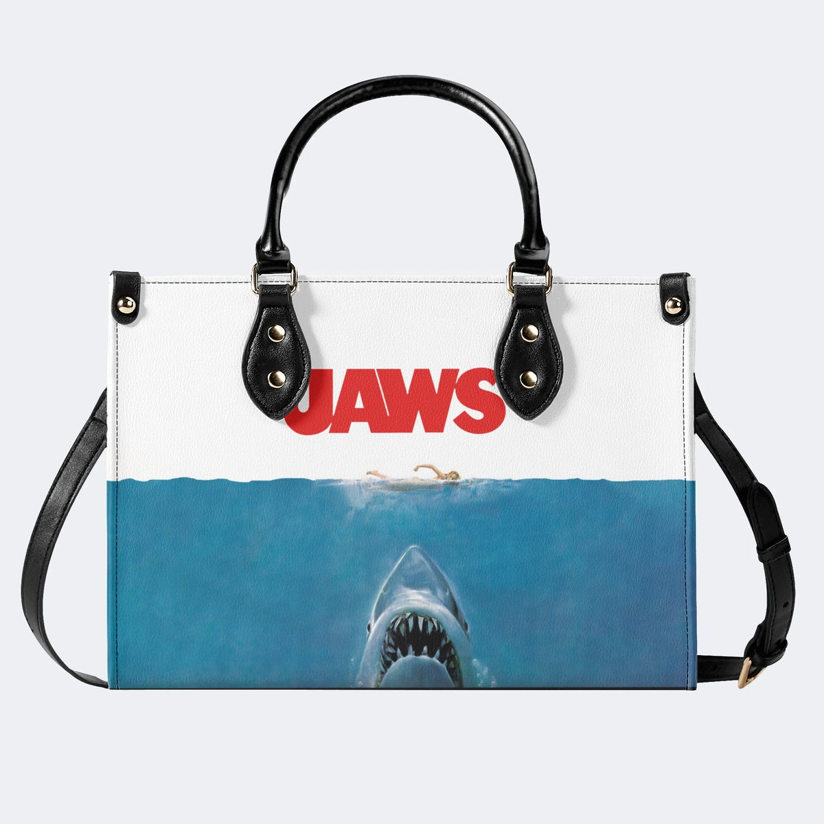 Quint's Shark Fishing Jaws Retro - Leather Handbag