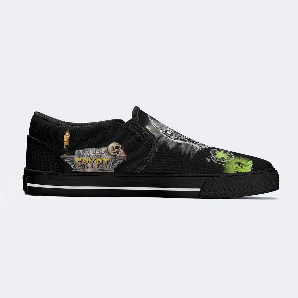 Unisex Tales Crypt Zombie Art Print - Slip On Shoes