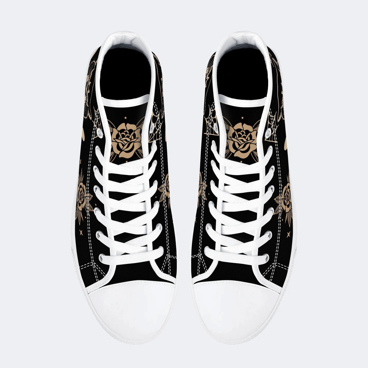 Unisex Tiger Print - High Top Canvas