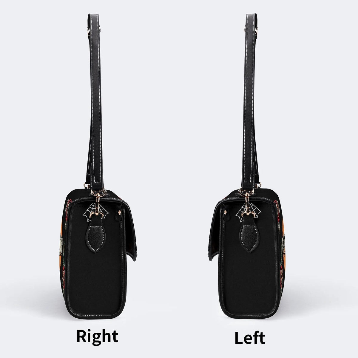 Trust No One Snake Print - Leather Satchel Bag